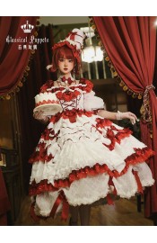 Classical Puppets Gateau de Antoinette Rose Cream Bridal One Piece(Limited Pre-Order/Full Payment Without Shipping)